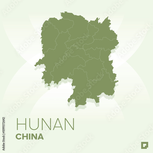 Hunan vector map, Vector map of Hunan, editable eps, AI files, Vector illustration of Hunan vector map	