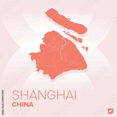 Shanghai vector map, Vector map of Shanghai, editable eps, AI files, Vector illustration of Shanghai vector map	