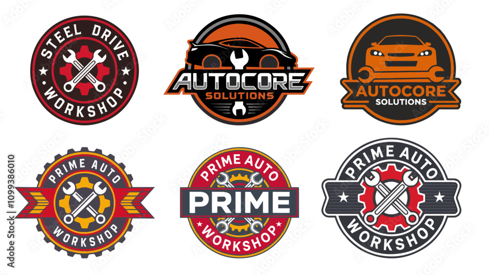 Naklejka premium Modern Mechanic Logo 