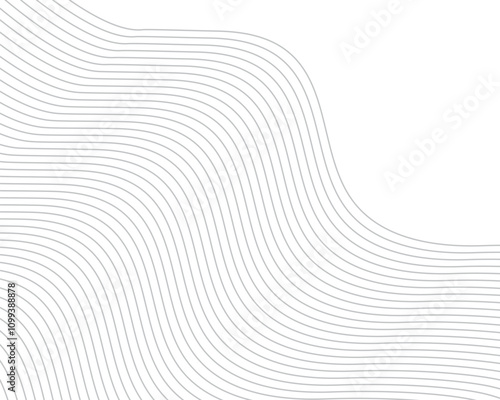 Wavy line white abstract background