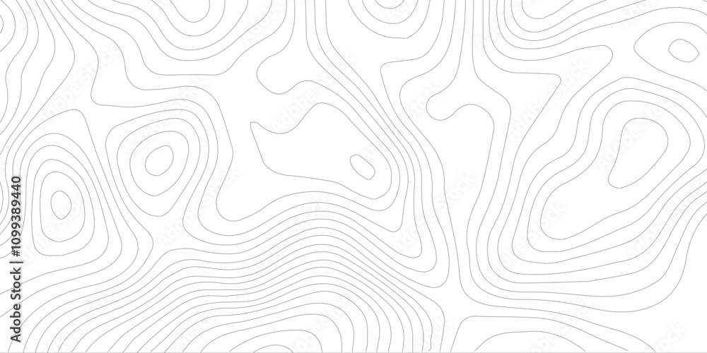 Fototapeta premium Transparent PNG Topographic line map. Modern design with White background with topographic wavy pattern design. 