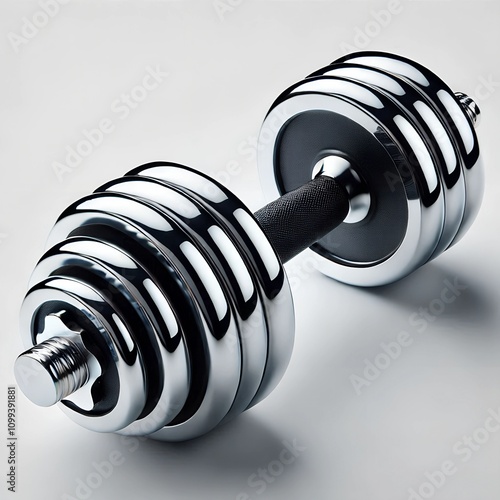 dumbbell isolated on white