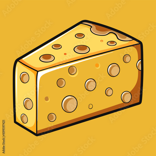 appetizing piece of cheese