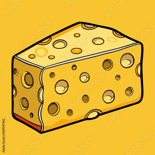 appetizing piece of cheese