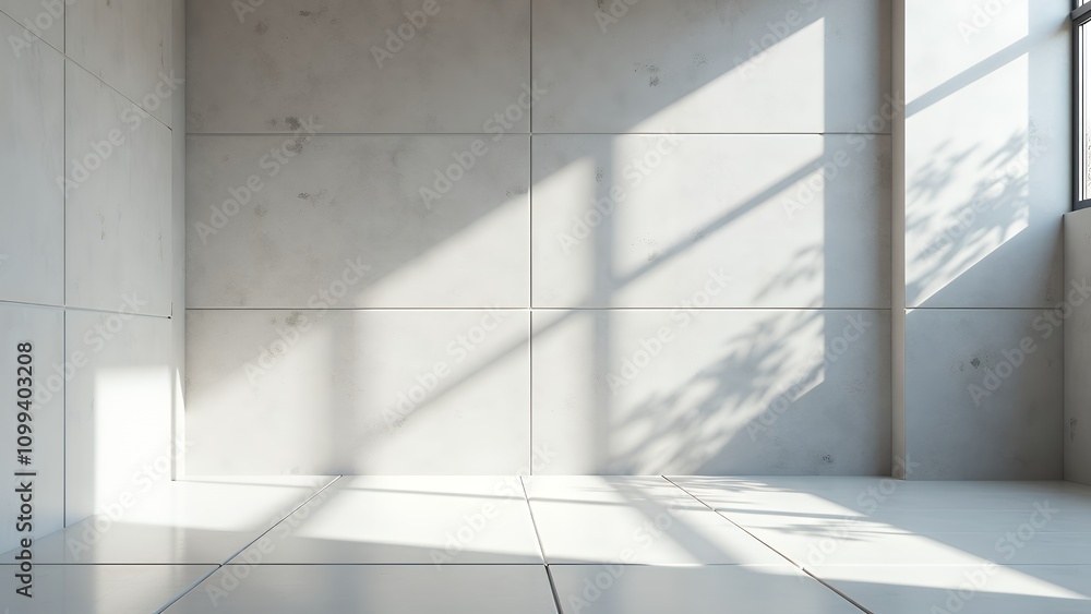 Obraz premium 現代的なデザイン、すっきりとしたライン、柔らかな光の背景