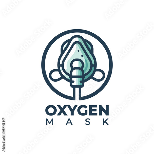 simple icon of an oxygen mask