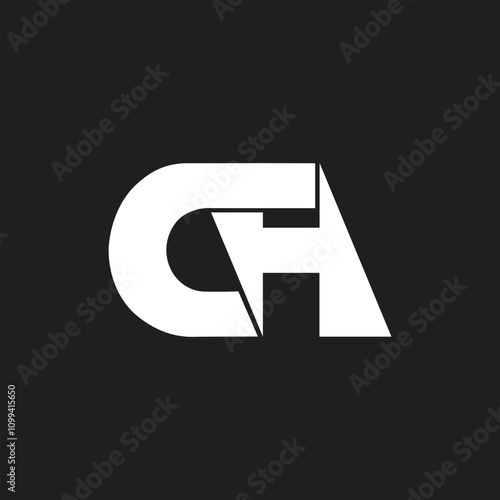 Free Download Creative CH or HC initial stylish letter logo design vector. - GFXLoad