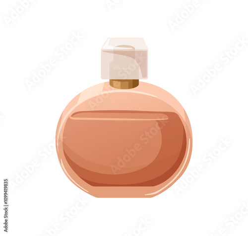 Perfume bottle. Scent, aromatic fragrance in vial. Premium luxury fragrant wa...