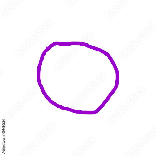 Circle Doodle hand drawn vector