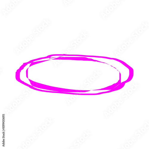 Circle Doodle hand drawn vector