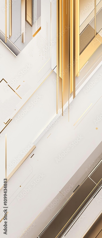 Fototapeta premium Geometric abstract gold background with bold lines and clean shapes, luxury, abstract