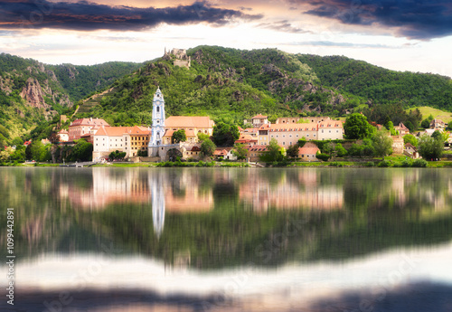 Canvas Print Durnstein near Vienna, lower Austria, Wachau valley