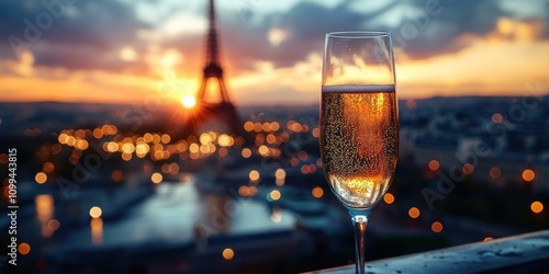 Champagne Toast in Paris