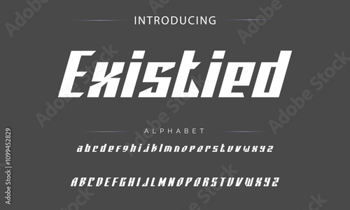 Sport Modern Future bold Alphabet Font Logo. Typography urban italic style fonts technology, sport, movie brand and logos. vector illustration