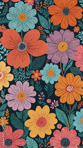 seamless floral background