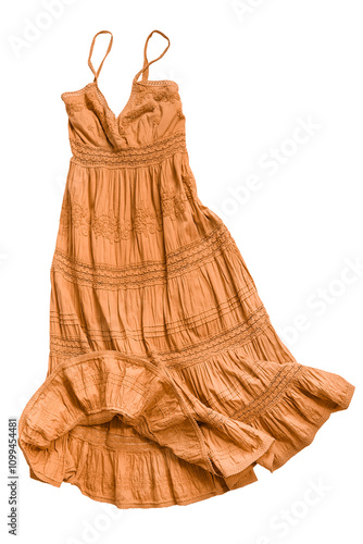 Yellow sundress isolated