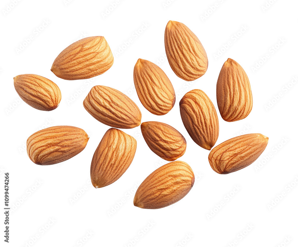 custom made wallpaper toronto digitalHigh-Quality PNG Almond Nuts Isolated on White Background – High Resolution