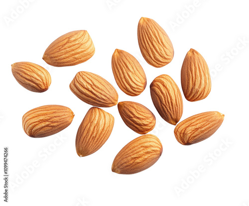 Wallpaper Mural High-Quality PNG Almond Nuts Isolated on White Background – High Resolution Torontodigital.ca