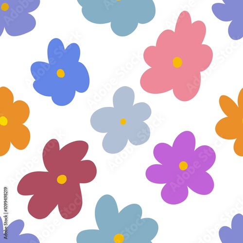 Flower illustration floral pattern backdrop