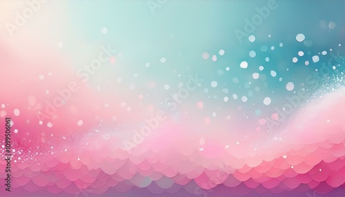 Abstract gradient of white and baby pink for background. winter with drops, raindrops, gentle colors, cool shades photo