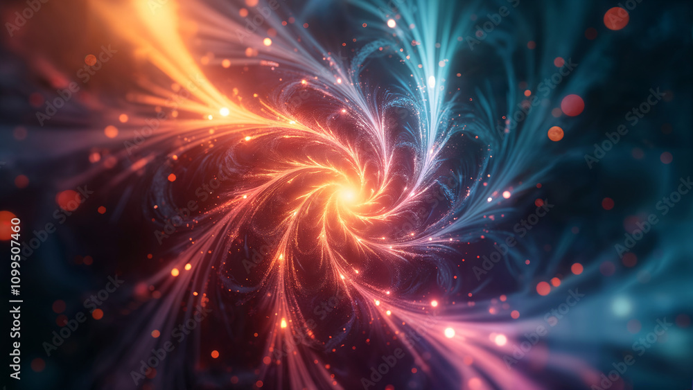 Fototapeta premium Vibrant Abstract Art Display