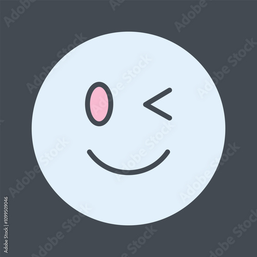 Winking Face Vector Icon