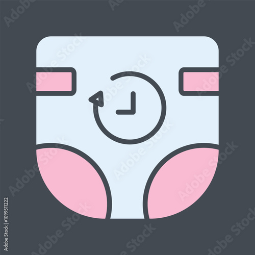 Diaper Duty Vector Icon