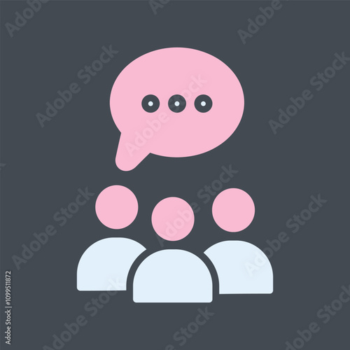 Group Chat Vector Icon