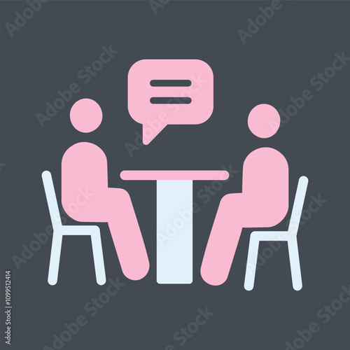 News Interview Vector Icon