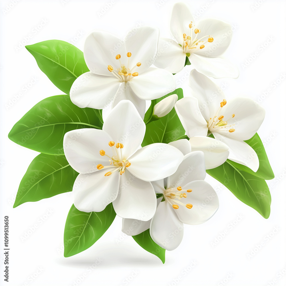 Fototapeta premium white orchid isolated on white