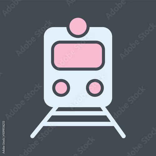 Railway Car Vector Icon