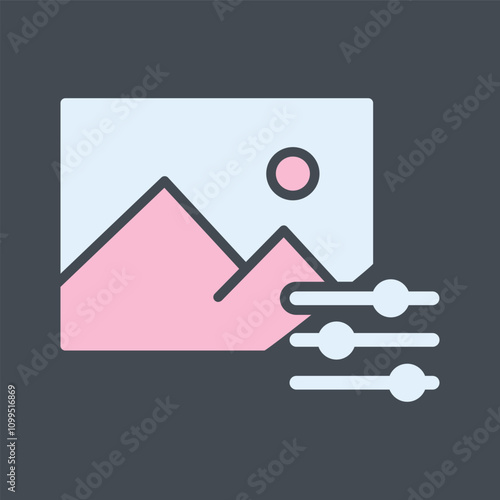 Photo Editing Tools Vector Icon