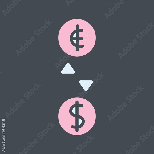 Currency Exchange Vector Icon