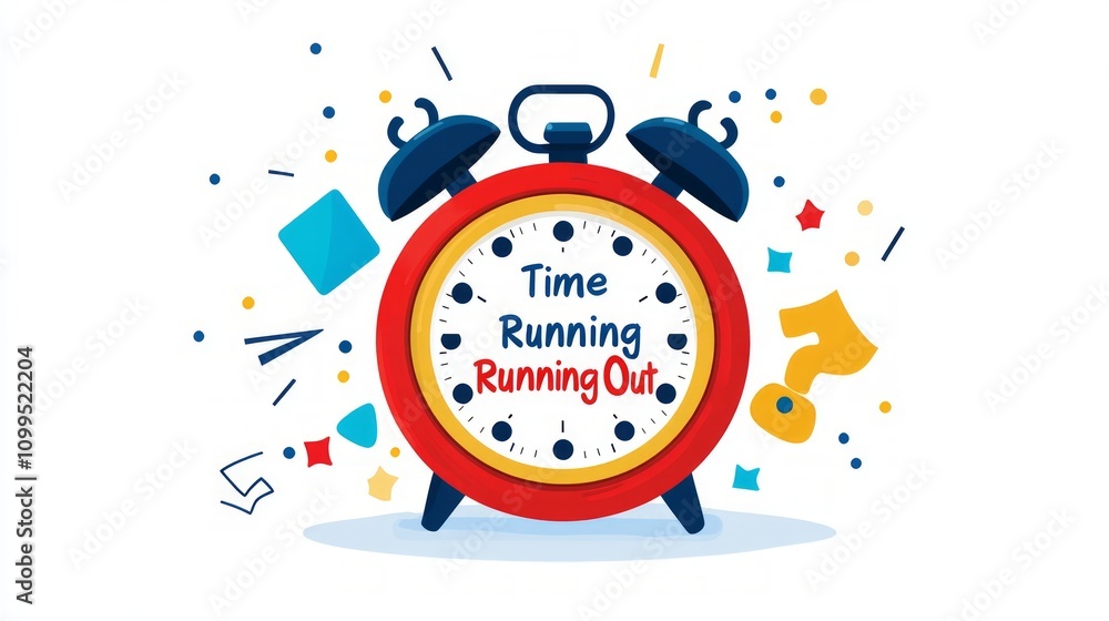 Fototapeta premium Time Running Out - Urgent Deadline Concept
