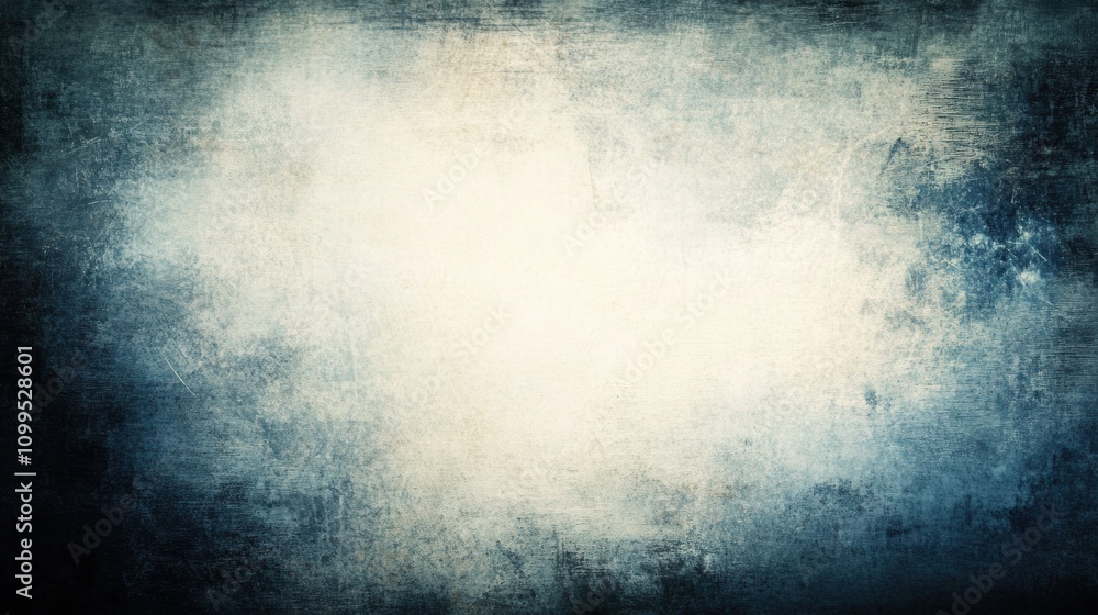 Fototapeta premium A grungy and textured background featuring distressed blue and white tones, suitable for artistic and design purposes.
