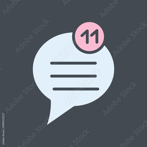 Unread Message Vector Icon