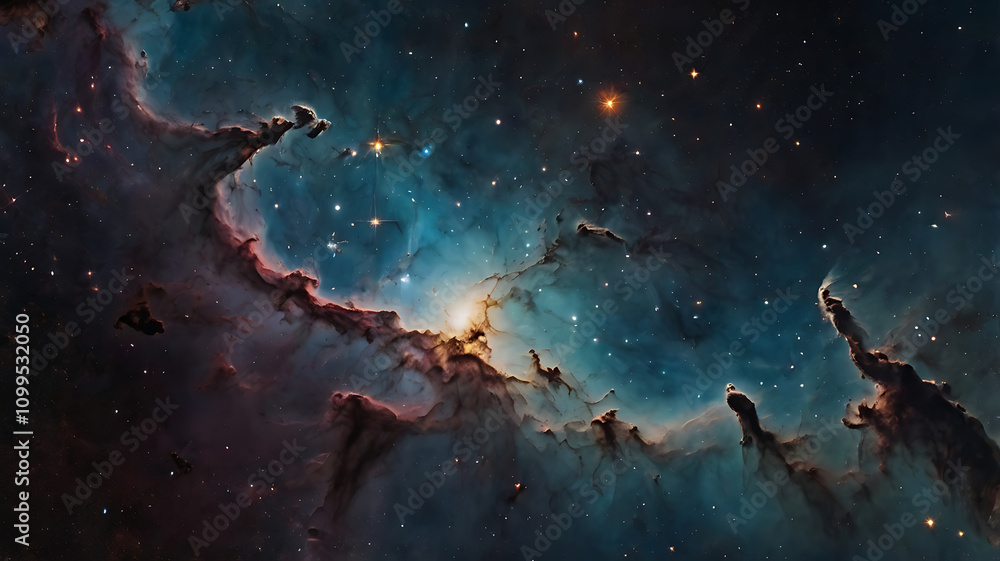 Fototapeta premium space background, the universe, nebula and galaxies, space background, the universe and space
