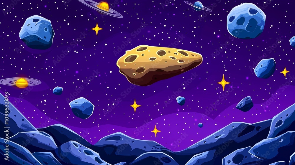 Naklejka premium Cosmic Mischief in a Playful Universe