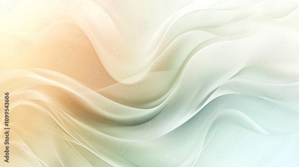 Obraz premium Abstract Pastel Wave Pattern Design Background