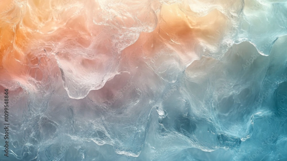 Fototapeta premium Abstract Ice Texture Pastel Colors Gradient