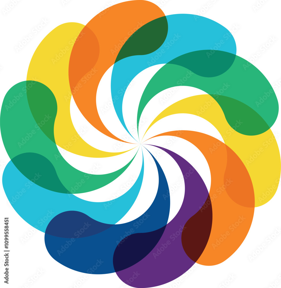 Fototapeta premium abstract colorful swirl