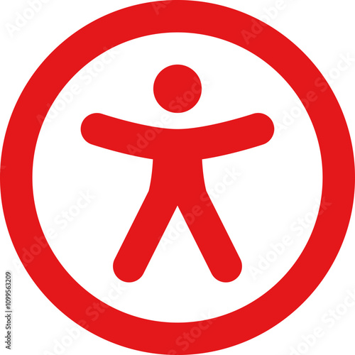 Accessibility icon logo design