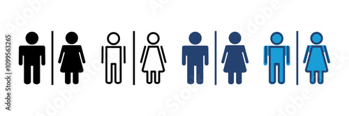 Toilet icon vector. restrooms icon vector. bathroom sign. wc, lavatory