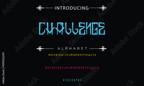  Graffiti Style Typography Artistic Font Design A, B, C, D, E, F, G, H, I, J, K, L, M, N, O, P, Q, R, S, T, U, V, W, X, Y, Z and Arab numerals 0, 1, 2, 3, 4, 5, 6, 7, 8, 9 Graffiti font.