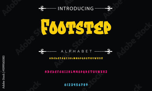  Graffiti Style Typography Artistic Font Design A, B, C, D, E, F, G, H, I, J, K, L, M, N, O, P, Q, R, S, T, U, V, W, X, Y, Z and Arab numerals 0, 1, 2, 3, 4, 5, 6, 7, 8, 9 Graffiti font.