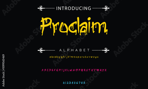  Graffiti Style Typography Artistic Font Design A, B, C, D, E, F, G, H, I, J, K, L, M, N, O, P, Q, R, S, T, U, V, W, X, Y, Z and Arab numerals 0, 1, 2, 3, 4, 5, 6, 7, 8, 9 Graffiti font.
