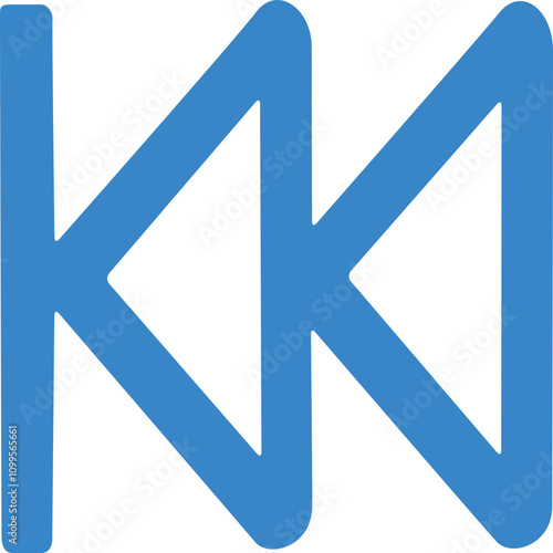 Rew icon logo design