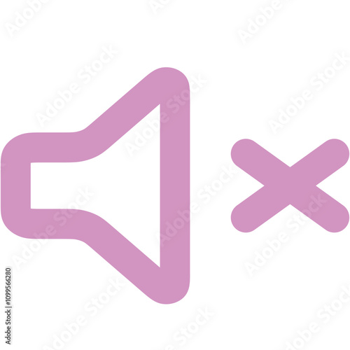 Volume xmark icon logo design