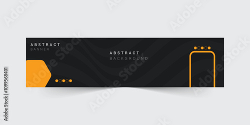 Linkedin banner abstract background design