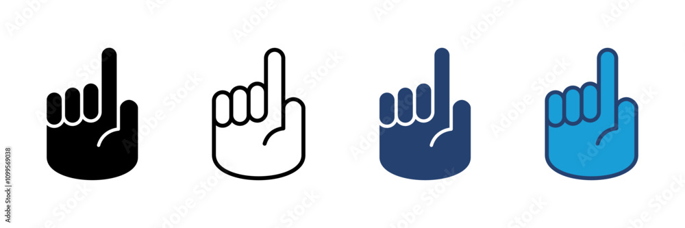 Obraz premium Hand icon vector. hand vector icon, palm